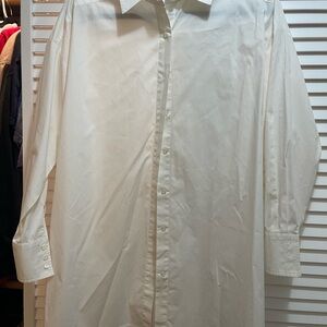 J. McLaughlin Cream Dress Shirt